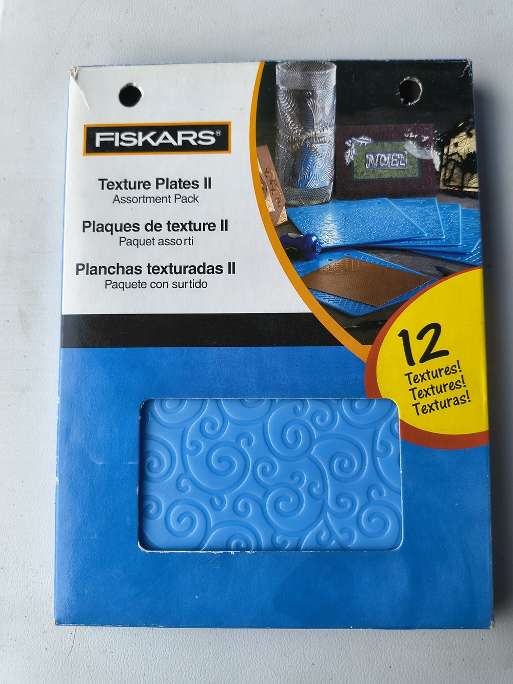 Fiskars Texture Plates II Assortment Pack - Blue